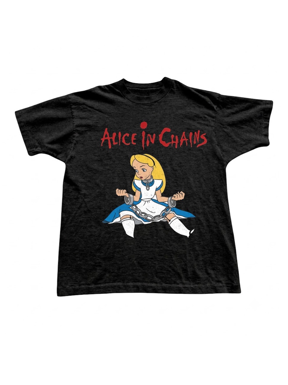 Gildan Black Alice In Chains Graphic Short Sleeve Tee
